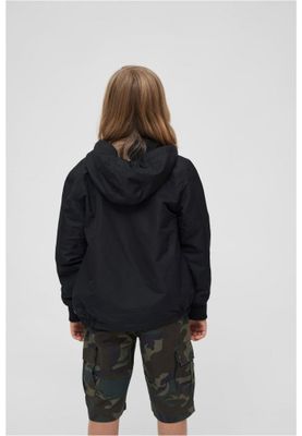 Windbreaker with fleece lining black - Child