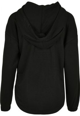 Oversized hættetrøje med lang ryg dame