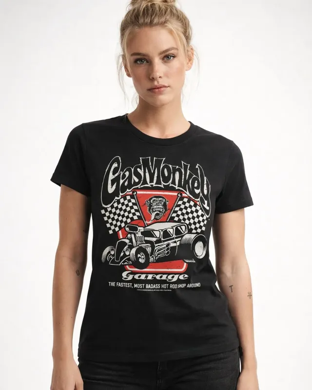 Badass Gas Monkey Garage Girly Tee