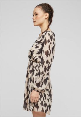 Wrap dress with tie belt
