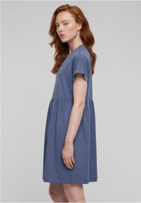 Afslappet T-shirtkjole med rynket nederdel