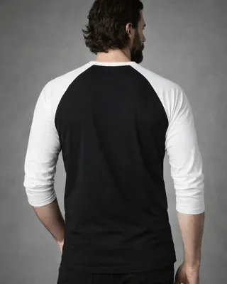 The Delta Force Delta Force Baseball 3/4 Sleeve T-shirt herr i whiteblack