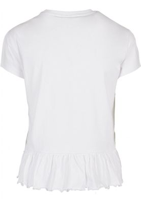 T-shirt with ruffles in organic cotton