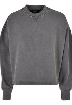 Ladies Heavy Terry Garment Dye Crewneck