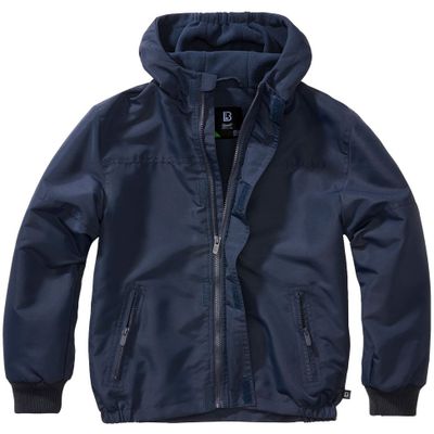 Windbreaker with fleece lining navy - Child