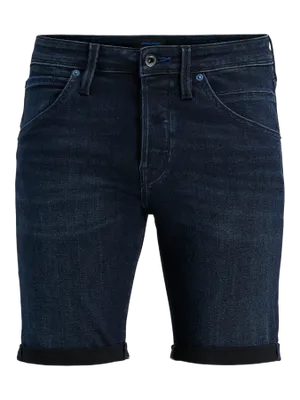 Fox Denim Shorts Normal Passform Blå Medelhög Midja