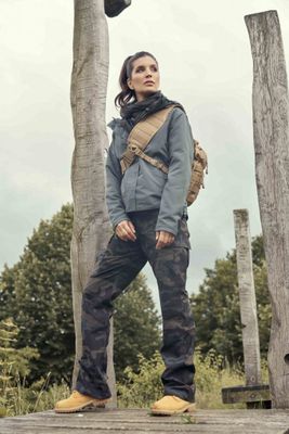 Lined windbreaker gray - Ladies