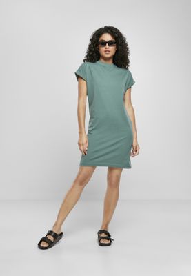 Cotton dress with short sleeves