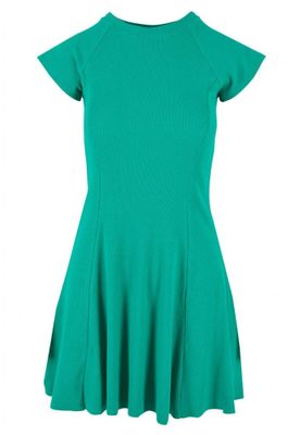 Short-sleeved skater dress