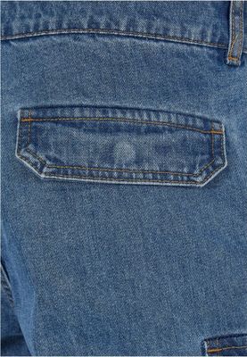 Straight Leg Cargo Jeans