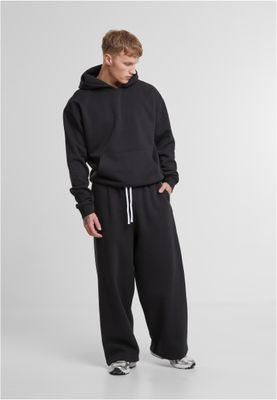 Fluffy Wide Leg Trackpants Byxor för herr – svart