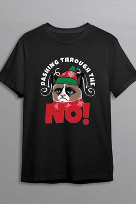 Dashing through the NO! Grumpy Cat T-shirt