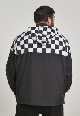 Checkered pull over jacket