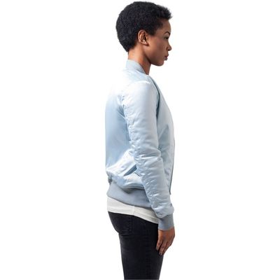 Light blue bomber jacket women