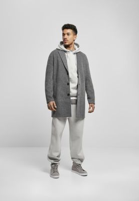 Classic herringbone patterned coat men