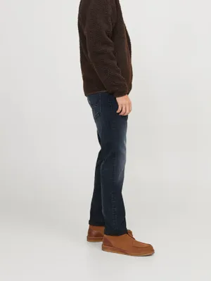 Mörka super stretch slim fit jeans - GLENN