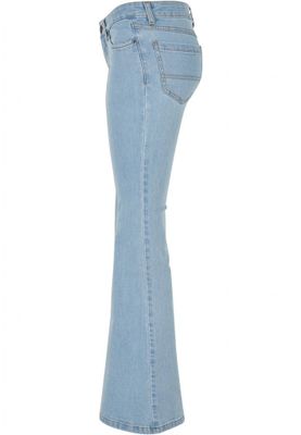 Women's flared jeans with a low waist