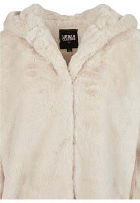 Fluffy teddy coat with hood