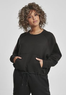 Oversized short raglan shirt