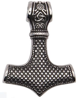 Thorshammer patterned necklace