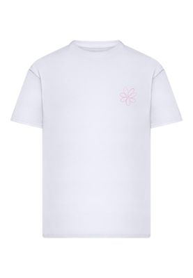 T-shirt för dam i bomullsjersey – vit