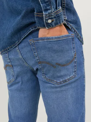 Slim fit jeans GLENN original för herr– blue denim