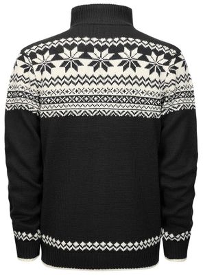 Norwegian knitted sweater - black/white