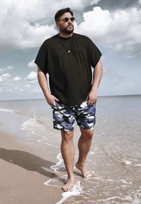 Badbyxor med blå camo