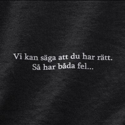 Vi kan säga att du har rätt