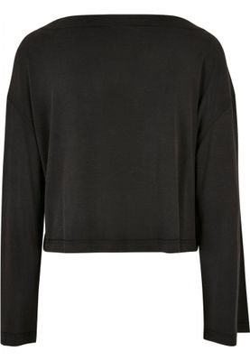 Ladies Short Modal Bateau Necklinie Longsleeve