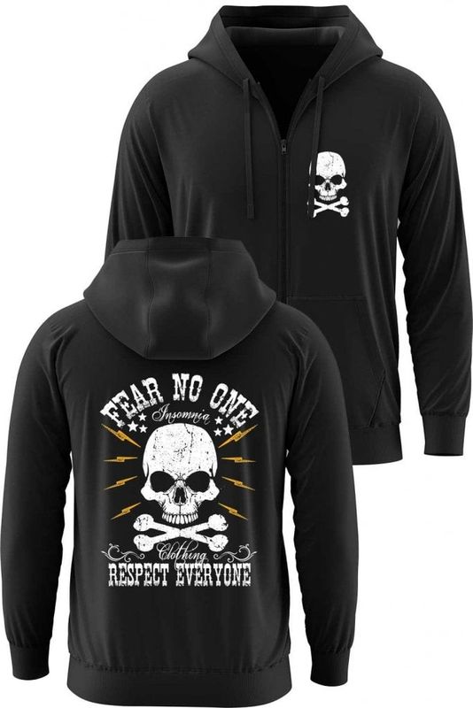 Fear no one ziphoodie herr