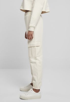 Soft trousers with high waist and leg pocket lady