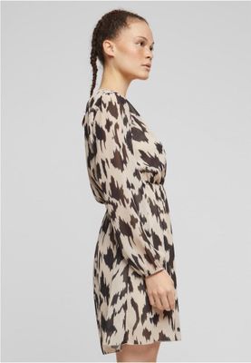 Wrap dress with tie belt