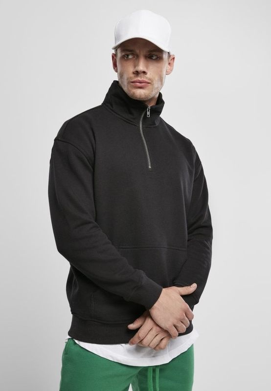 Black base sweater in organic cotton