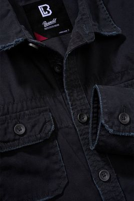Long-sleeved vintage shirt black - Ladies