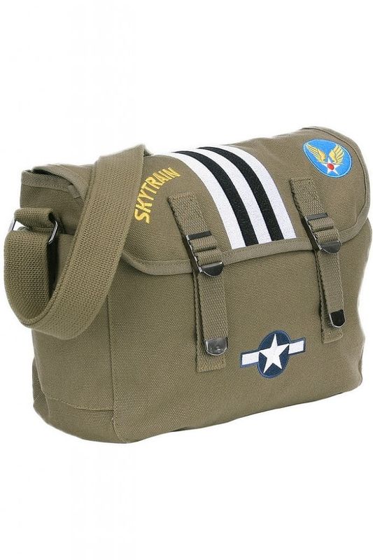 Canvas messenger bag - C47 Skytrain D-Day