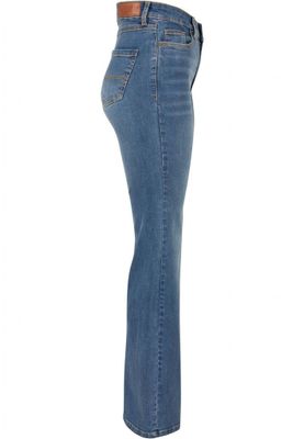 Ladies High Waist Flared Denim Pants