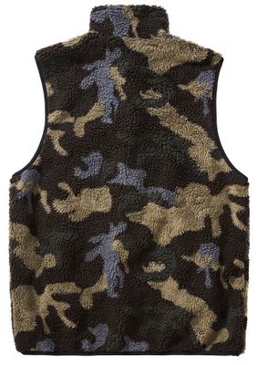 Vest in teddy fleece - darkcamo