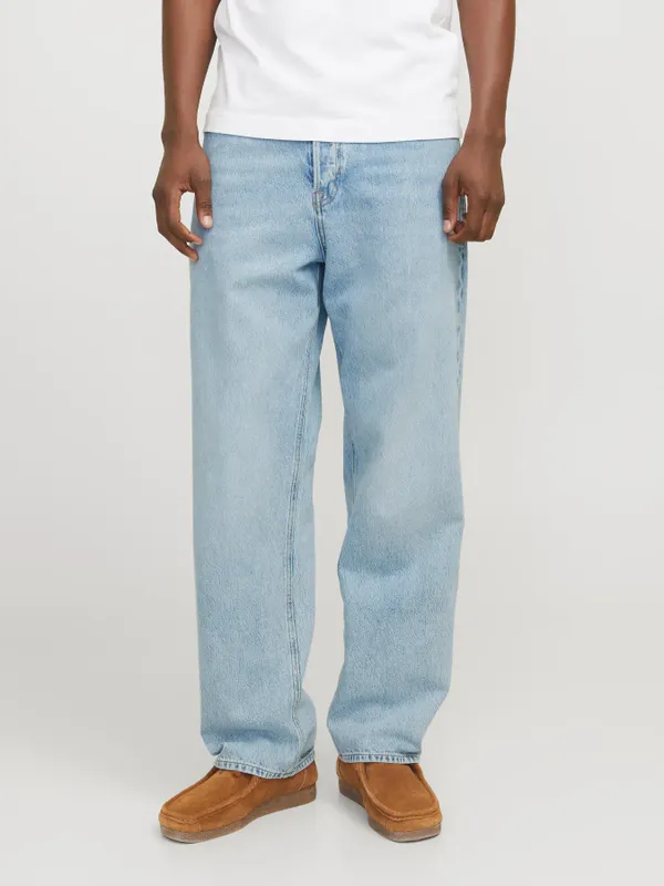 Ljusblå baggy fit jeans herr - ALEX