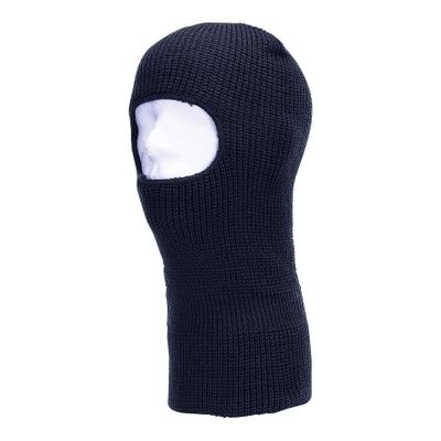 Lang 1-huls balaclava i akrylgarn