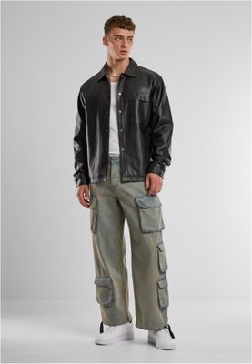 Multi Pocket Denim Cargo Byxor