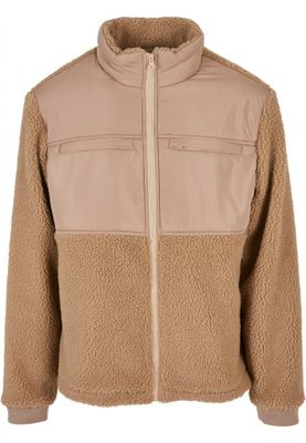 Patched Sherpa Jacket
