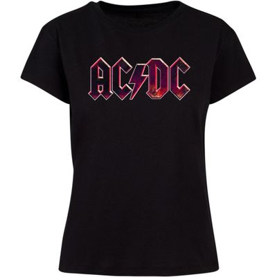 Ladies ACDC - Distressed Logo Box Tee