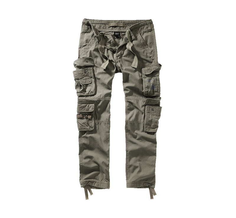 Stylish Slim Fit Cargo Pants för herr - olive
