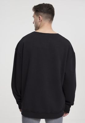 Black oversized sweatshirt open edge