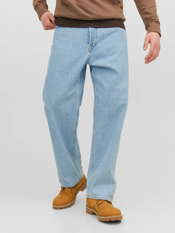 Ljusblå loose fit jeans herr - ALEX