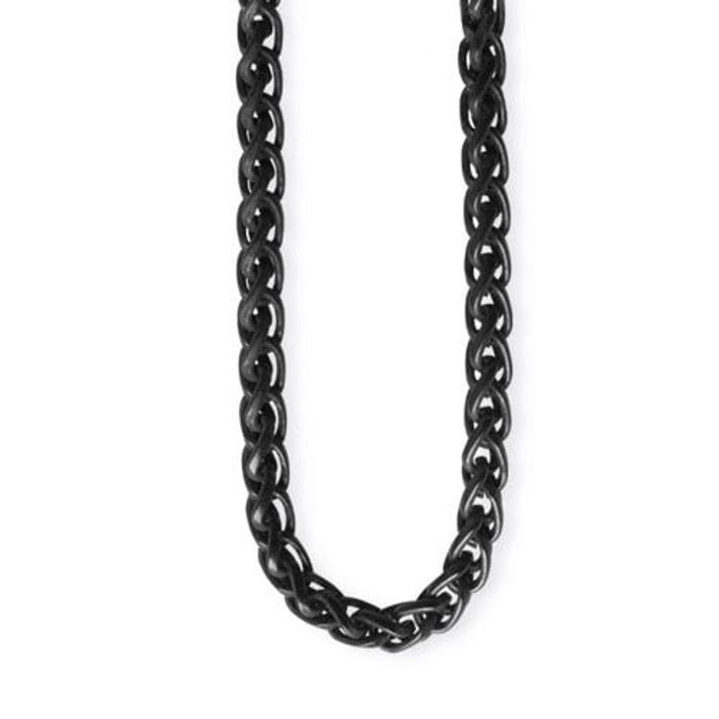 Black Necklace Rock Chain