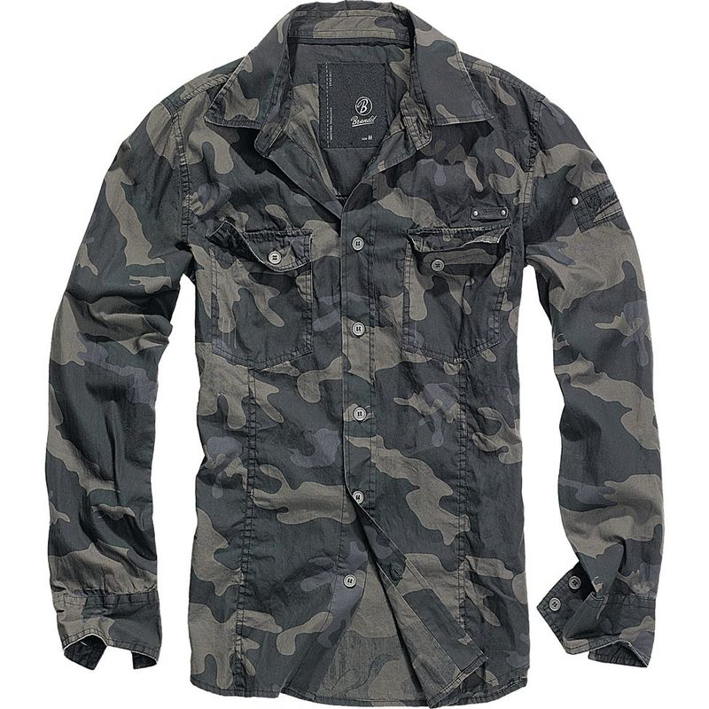 Slimfit camo shirt