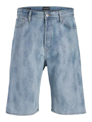 Blå denimshorts herr – klassiska femficksjeans i ekologisk bomull