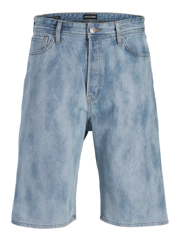 Blå denimshorts herr – klassiska femficksjeans i ekologisk bomull